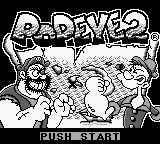 Popeye 2 title screen for GameBoy
